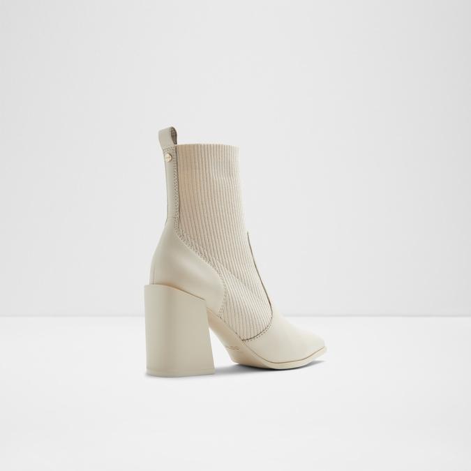 Ganina Women's White Ankle Boots image number 2