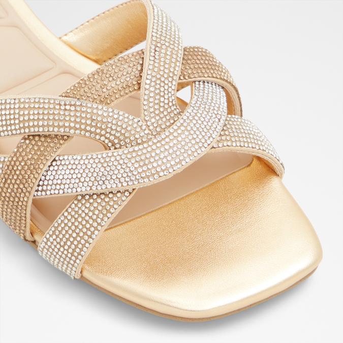 Corally Women's Gold Flat Sandals image number 5