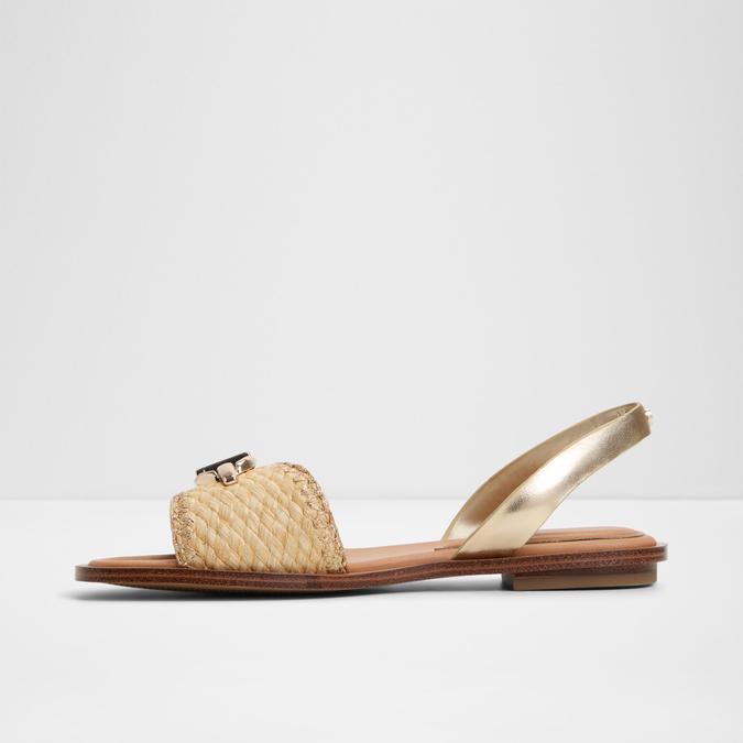 Goassi-In Women's Gold Flat Sandals image number 3
