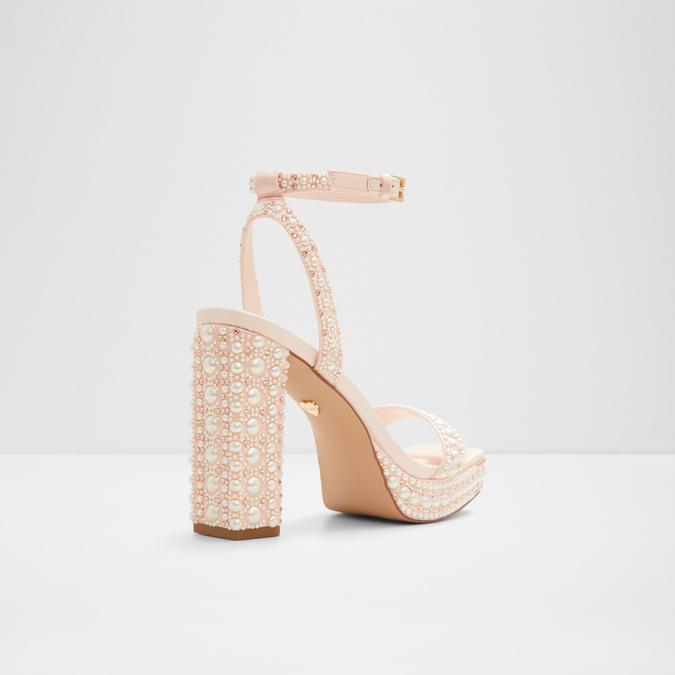 Lulu Women's Light Pink Block Heel Sandals image number 2