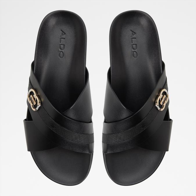 Delmar-In Men's Black Strap Sandals