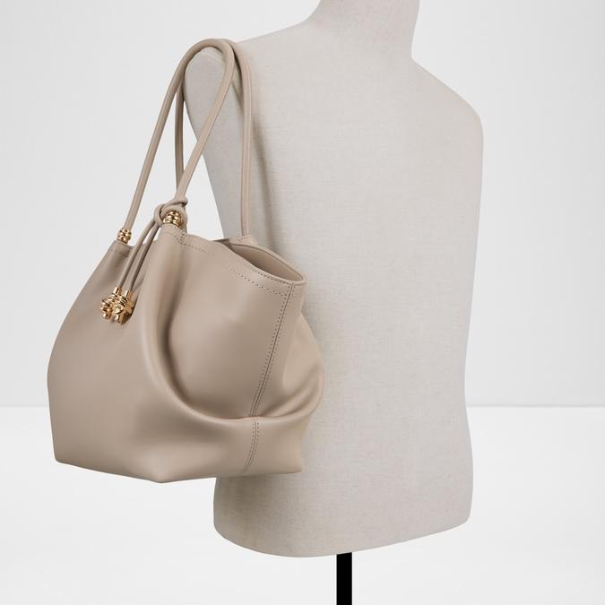 BRAELYNEX Taupe Women Tote image number 3