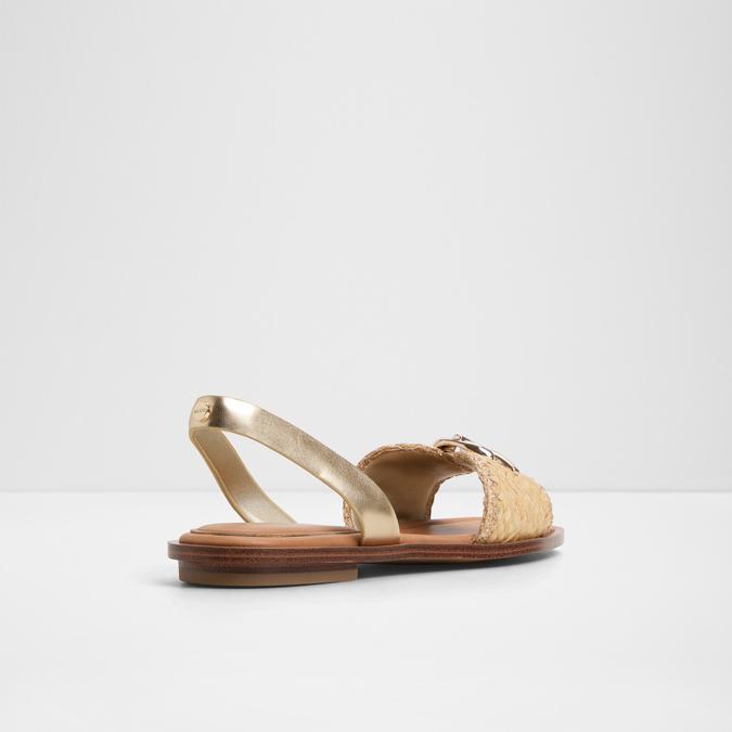 Goassi-In Women's Gold Flat Sandals image number 2