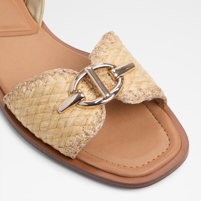 Goassi-In Women's Gold Flat Sandals image number 5