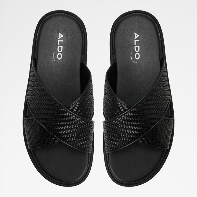Tarika-In Men's Black Strap Sandals