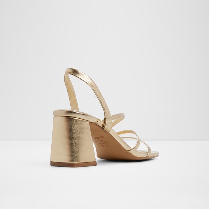 ATLANTICUS-IN GOLD Women Block heel sandals