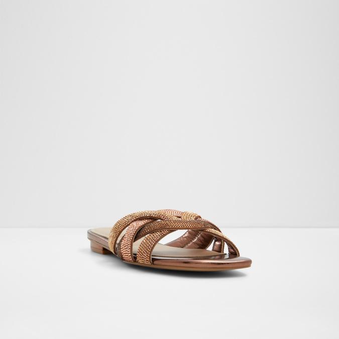 Corally Women's Bronze Flat Sandals image number 4