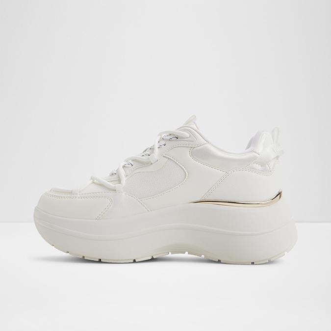 Andreea-In Women's White Sneaker Wedges image number 3