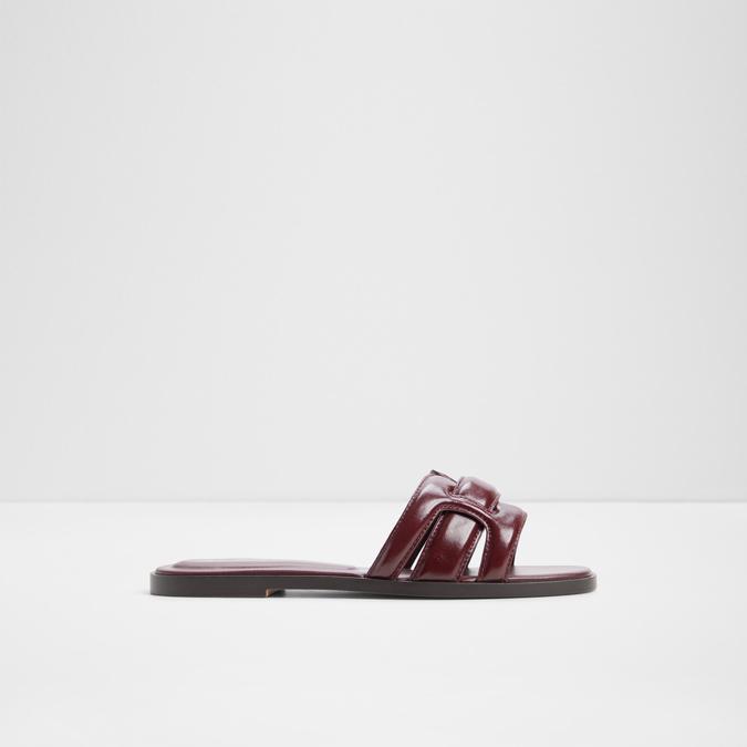 ELENARIAA-IN Dark Red Women Flat Sandals
