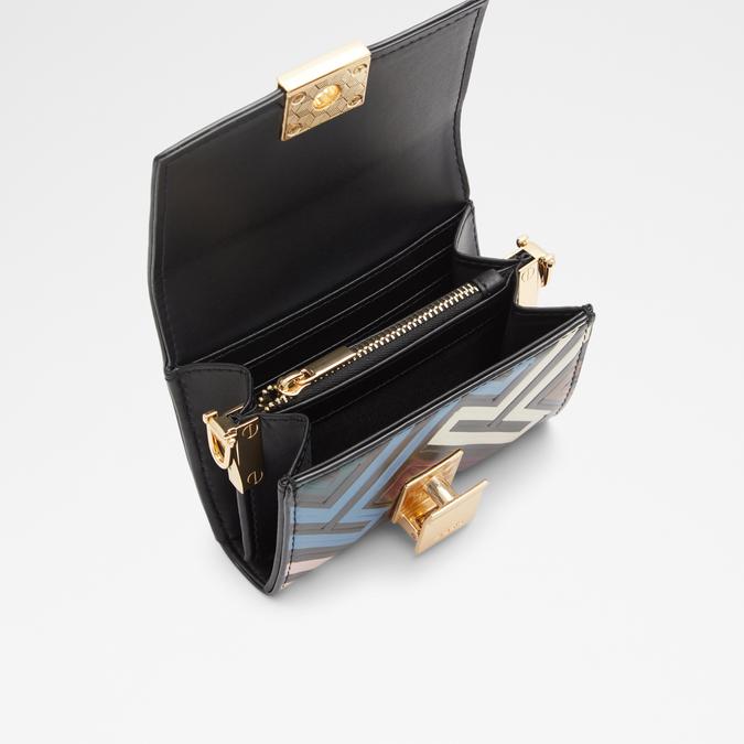 Manifest Women's Black On Gold Wallet On A Chain image number 2