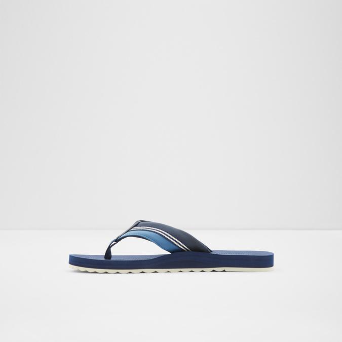 Burges Men's Navy Thong Sandals image number 2