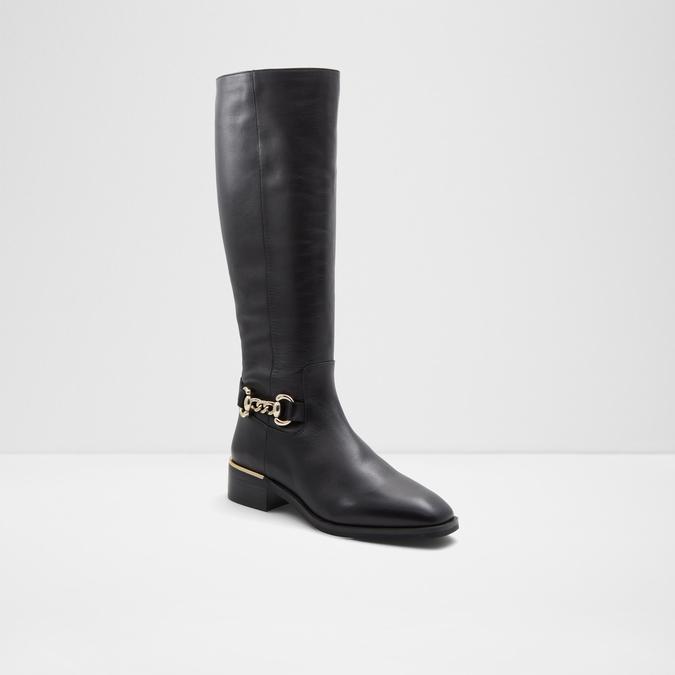Fraenna Women's Black Knee Length Boots image number 3