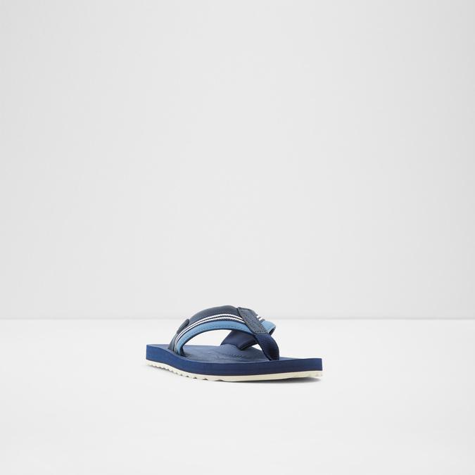 Burges Men's Navy Thong Sandals image number 3