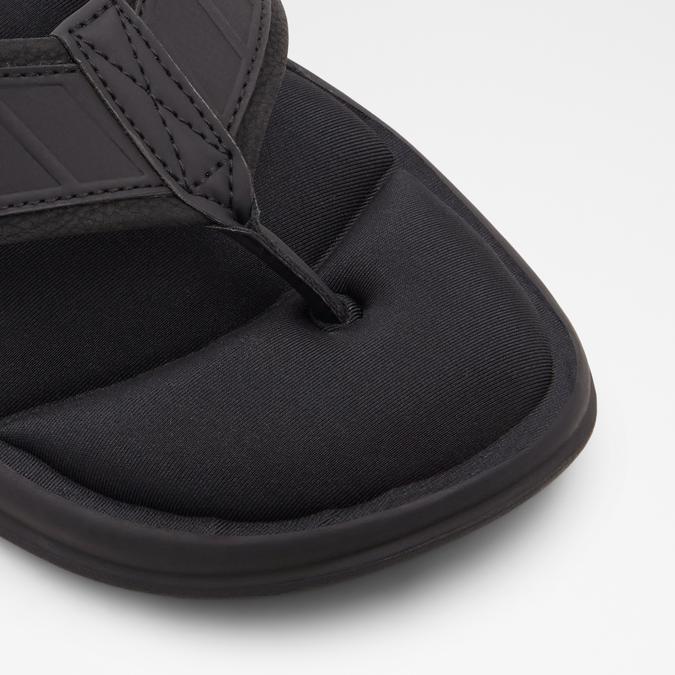 Rassen Men's Black Thong Sandals image number 4