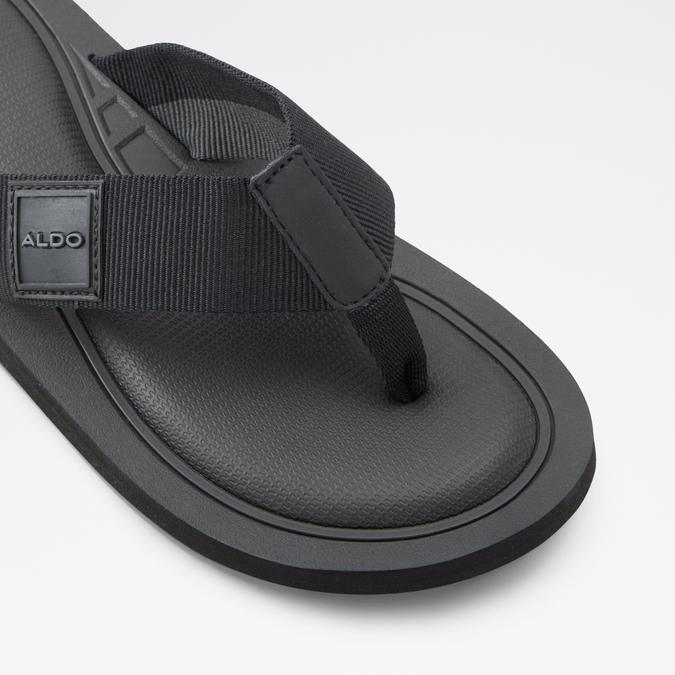 Tengen Men's Black Thong Sandals image number 4