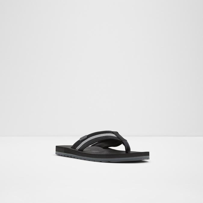Burges Men's Black Thong Sandals image number 3
