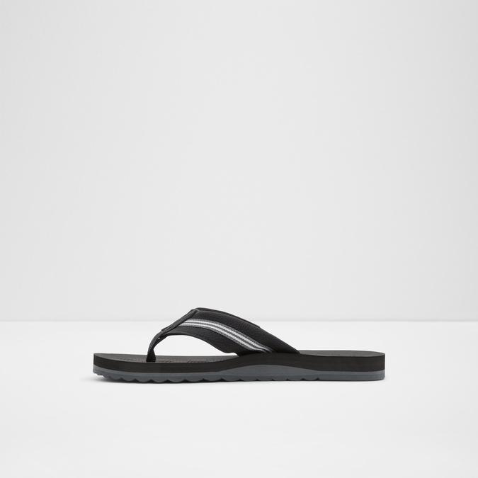 Burges Men's Black Thong Sandals image number 2