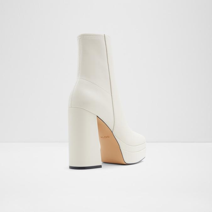 Mabel Women's White Ankle Boots